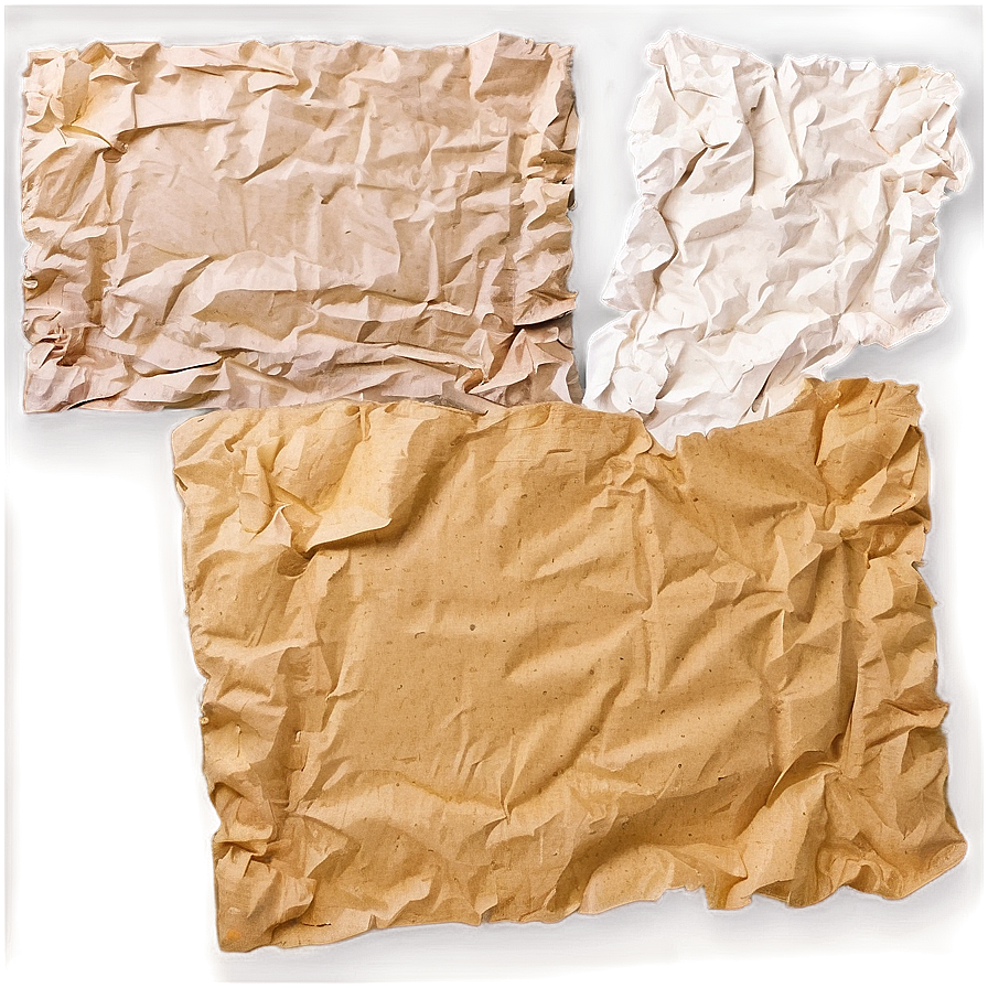 Textured Crumpled Paper Effect Png 98