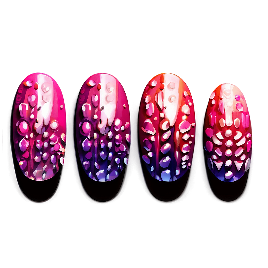 Textured Fake Nails Png Leq18