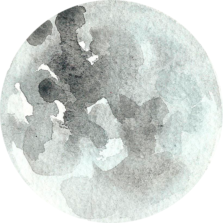 Textured Full Moon Illustration