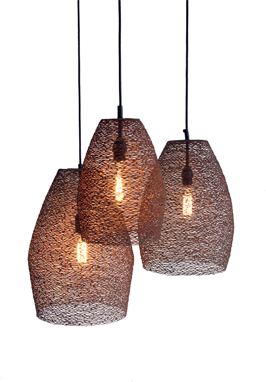 Textured Glass Pendant Lights