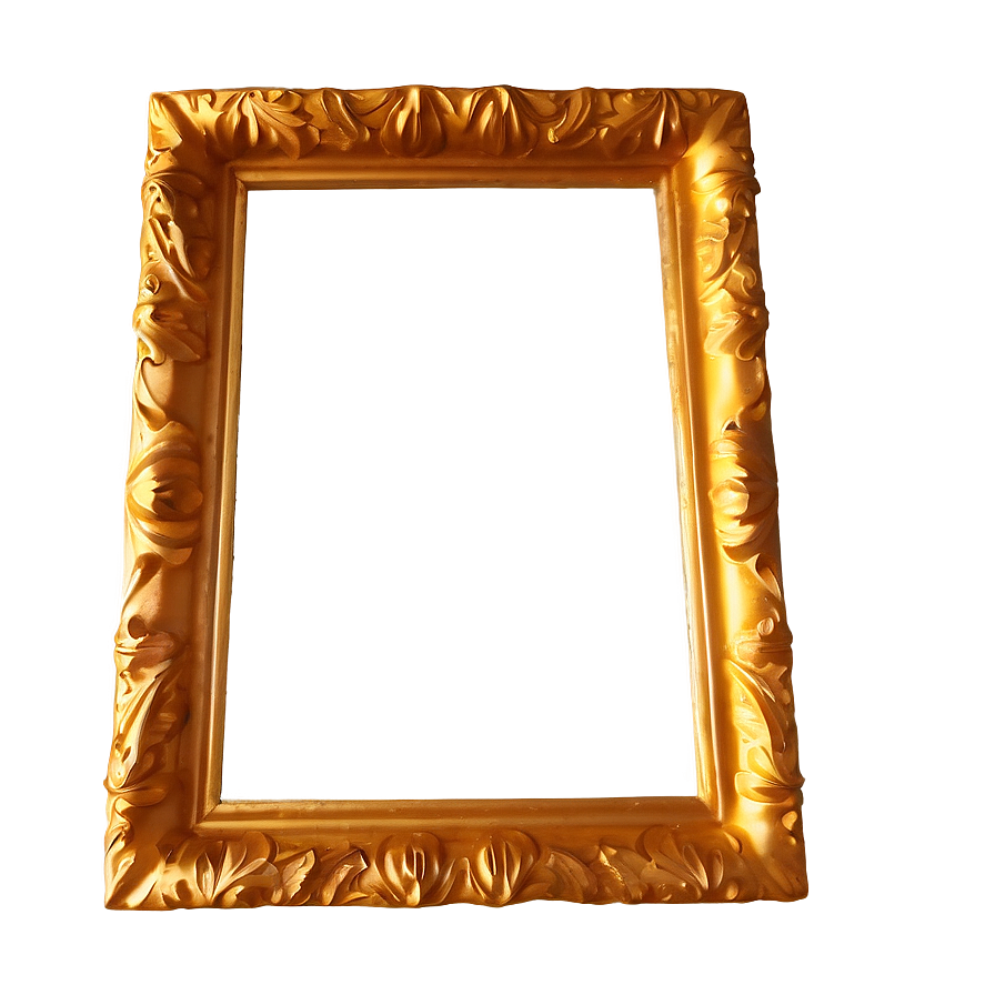 Textured Golden Frame Png 65