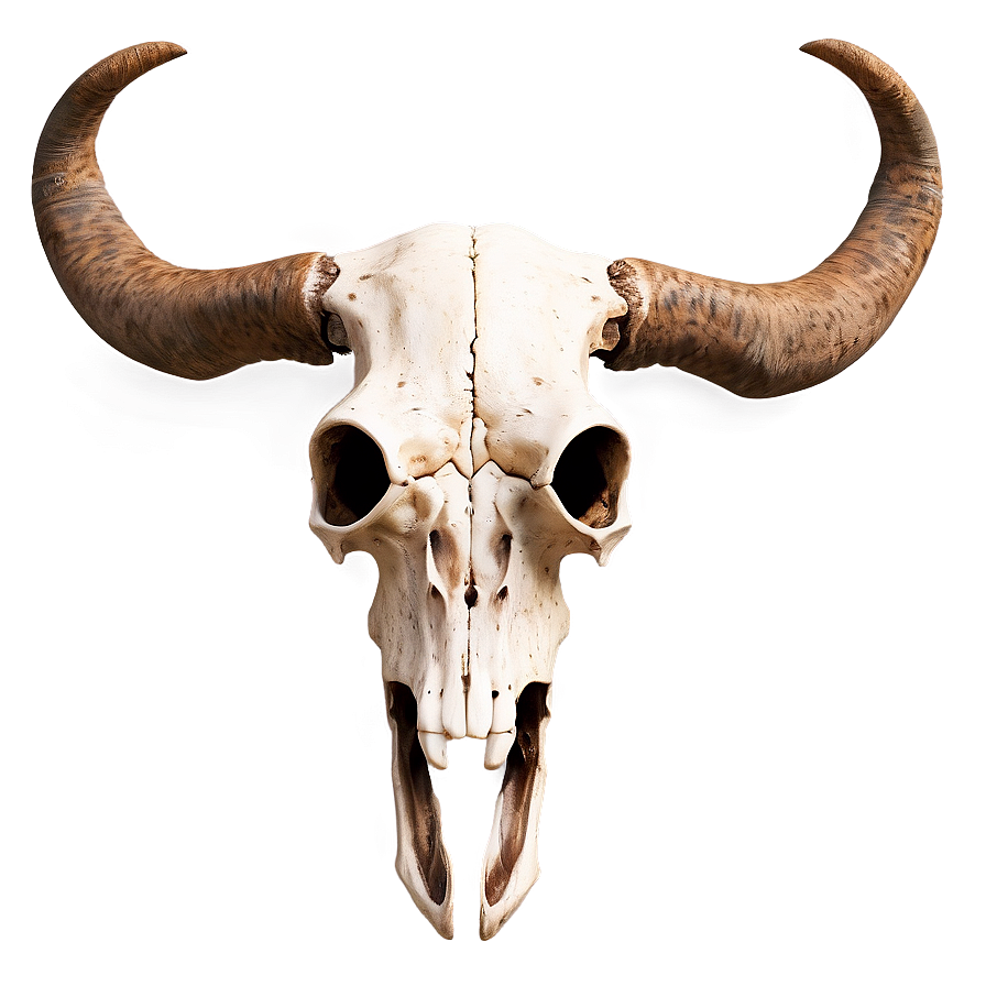 Textured Longhorn Skull Model Png Ohx34