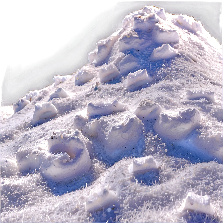 Textured Snow Pile Png 14