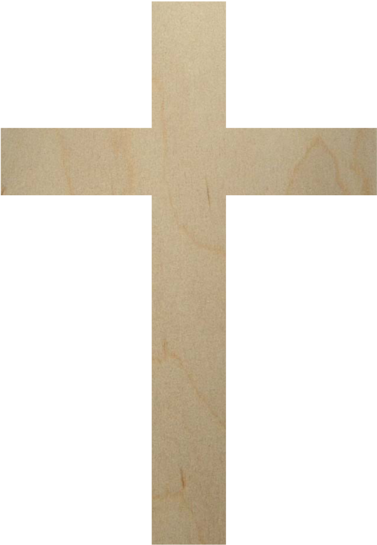 Textured Wooden Crosson Blue Background.png