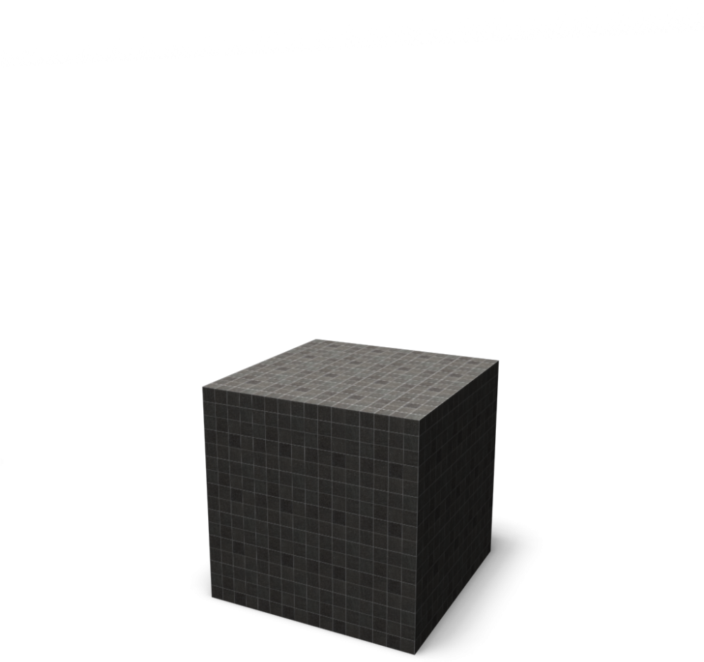 Textured3 D Cubeon Plain Background