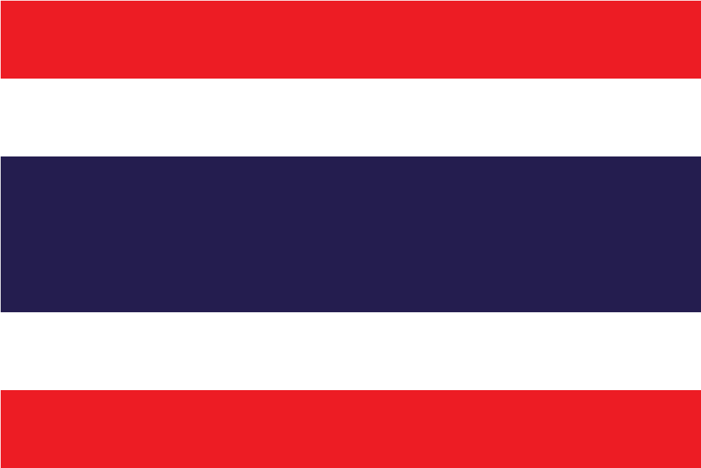 Thailand National Flag PNG with transparent background