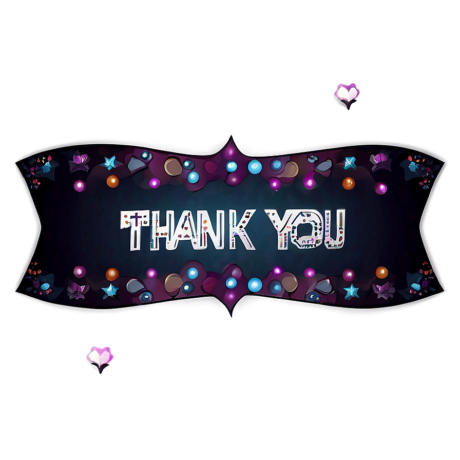 Thank You Banner Art PNG 06112024 PNG with transparent background