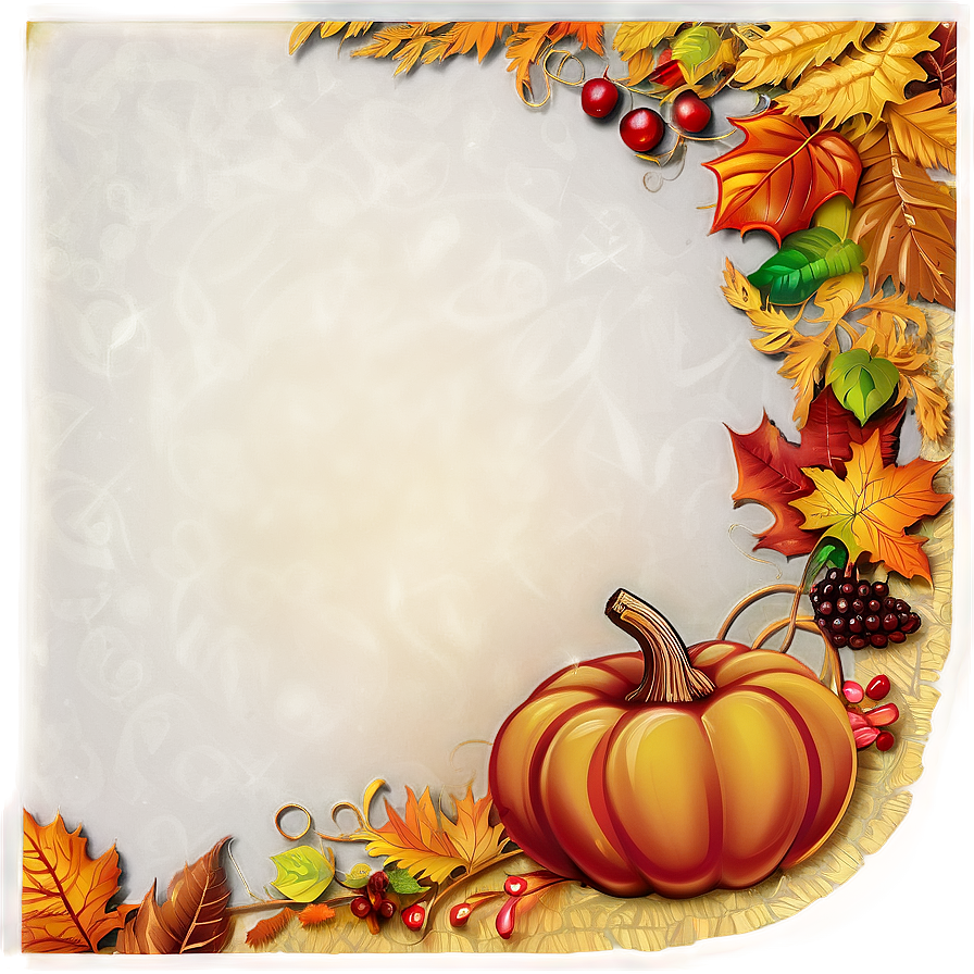 Thanksgiving Cornucopia Border Png Nji