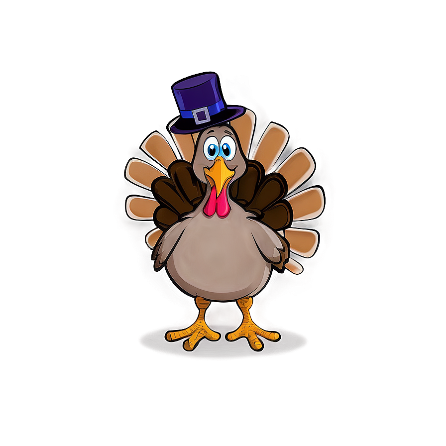 Thanksgiving Feast Cartoon Turkey Png 06262024