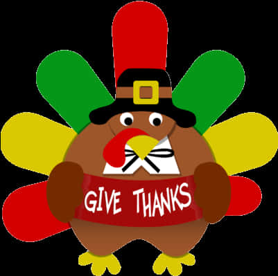 Thanksgiving Turkey Cartoon Graphic PNG with transparent background