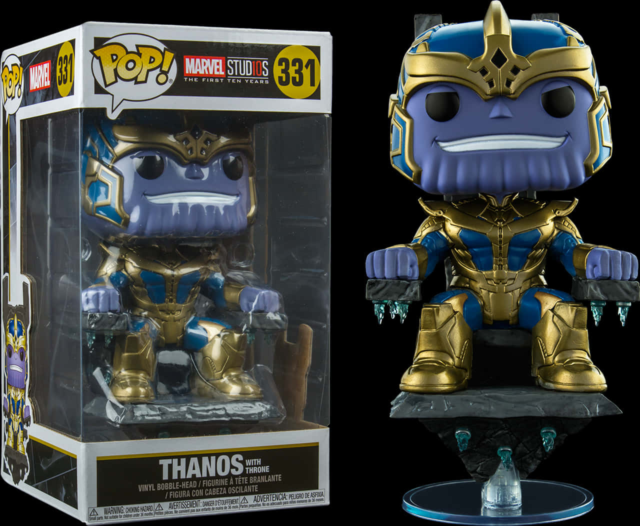 The First Ten Years - Thanos On Throne Funko, HD Png Download PNG with transparent background