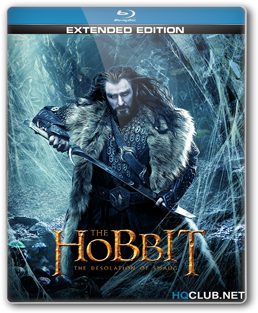 The Hobbit Desolationof Smaug Extended Edition Blu Ray Cover