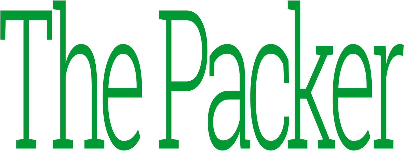 The Packer Logo Green Text