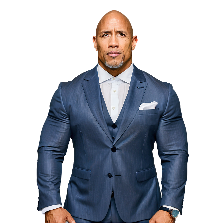 The Rock In Suit Png Fxw85