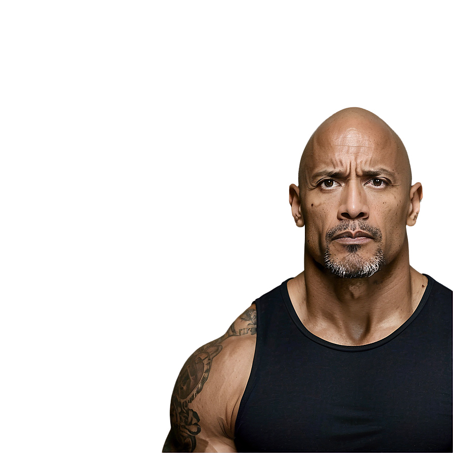 The Rock Serious Look Png Uso65