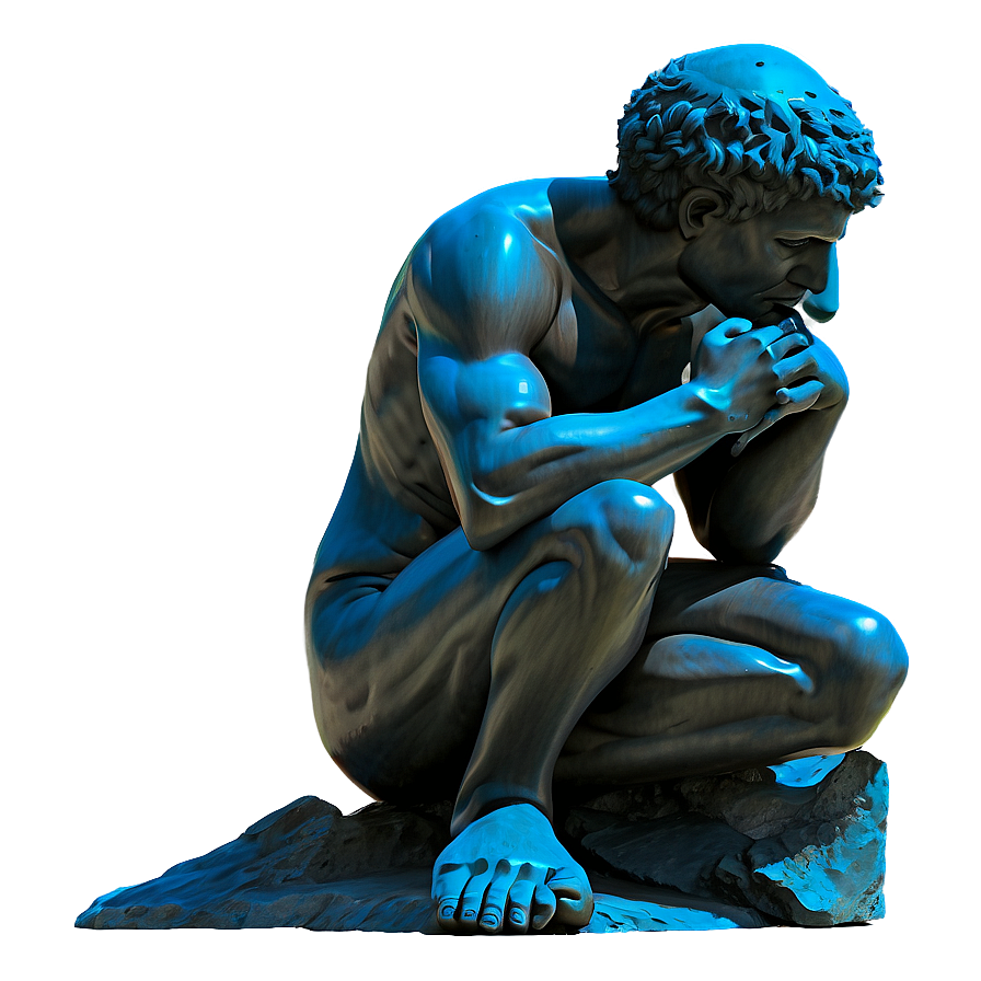 The Thinker Symbol Of Thought Png Sxi19