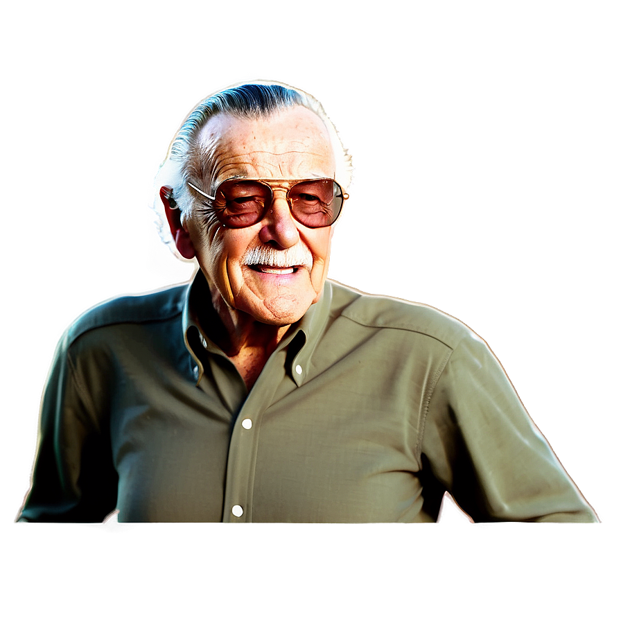 The Visionary Stan Lee Cartoon Png 18