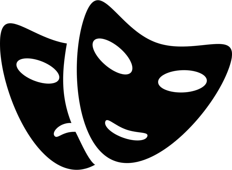 Theatre Masks - Teatro Icon Png, Transparent Png PNG with transparent background