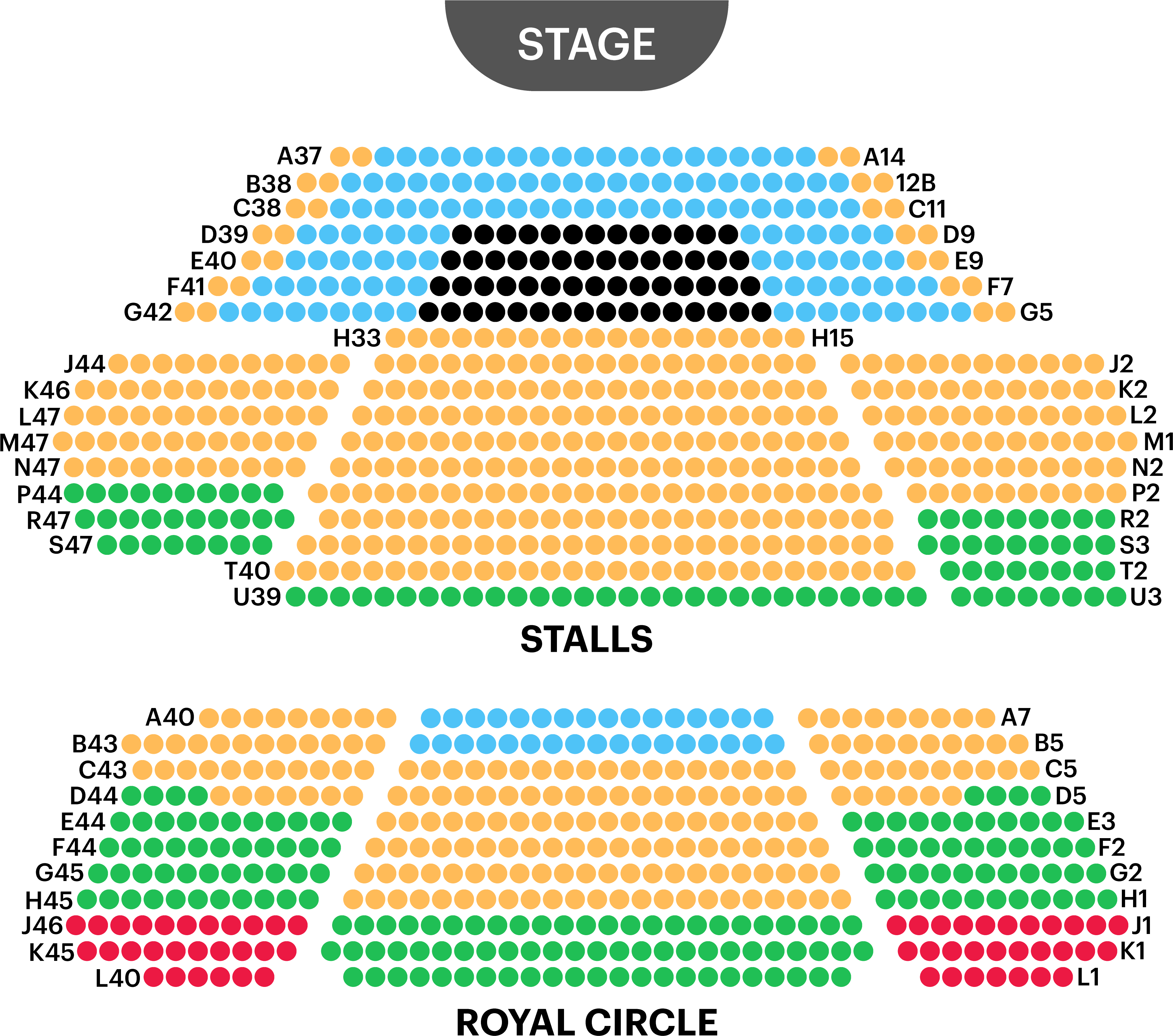 Theater Seating Chart Overview