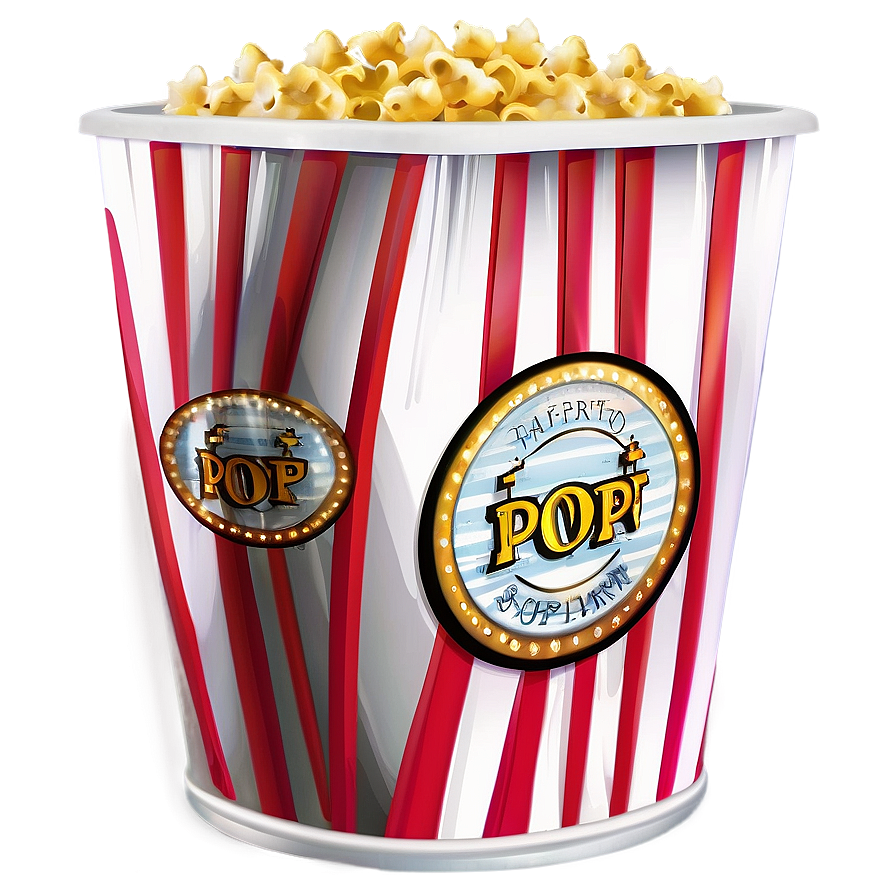 Theatre Popcorn Bucket Png 16