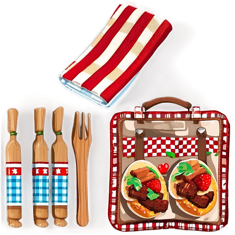 Themed Picnic Blanket Png Vyk89