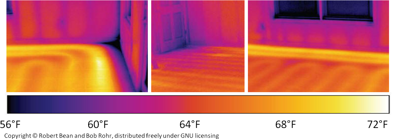 Thermography Low Temperature Radiant Heating - Floor Heating Temperature, HD Png Download PNG with transparent background
