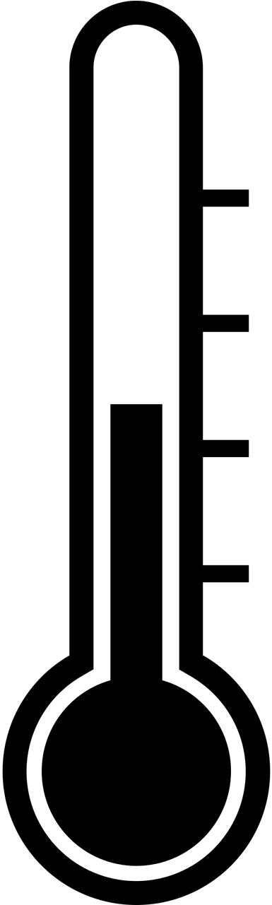 Cold Cool Hot Free Picture - Temperature Clipart Black And White, HD Png Download PNG with transparent background