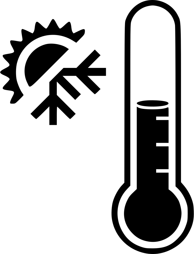 Thermometerand Sun Icon