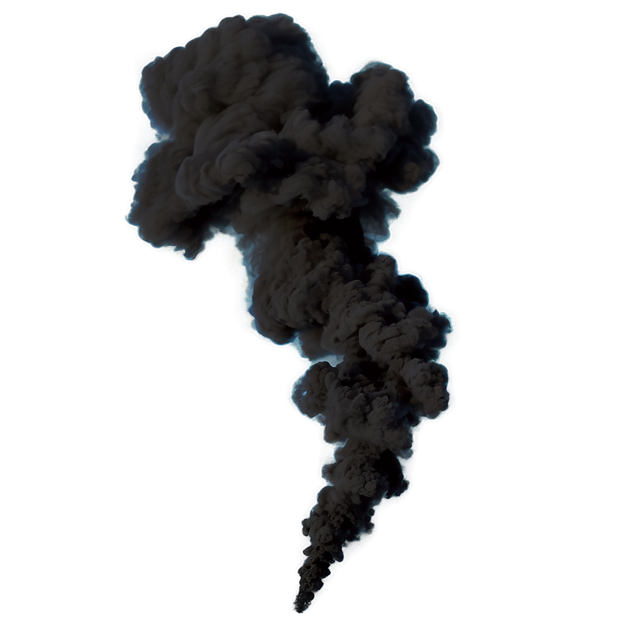 Thick Black Smoke PNG jsc PNG with transparent background