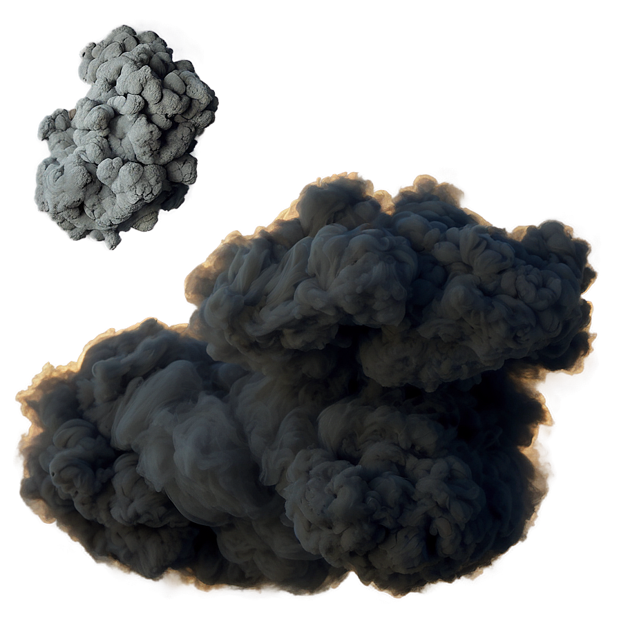 Thick Black Smoke Texture Png 3