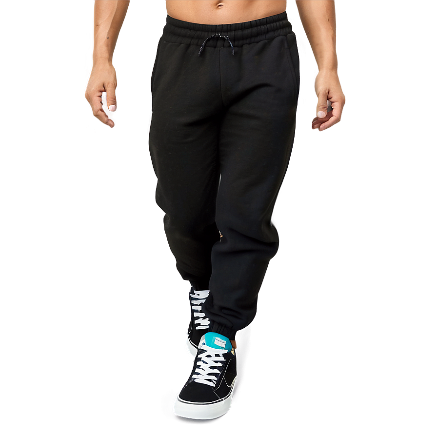 Thick Black Sweatpants Png Ltq