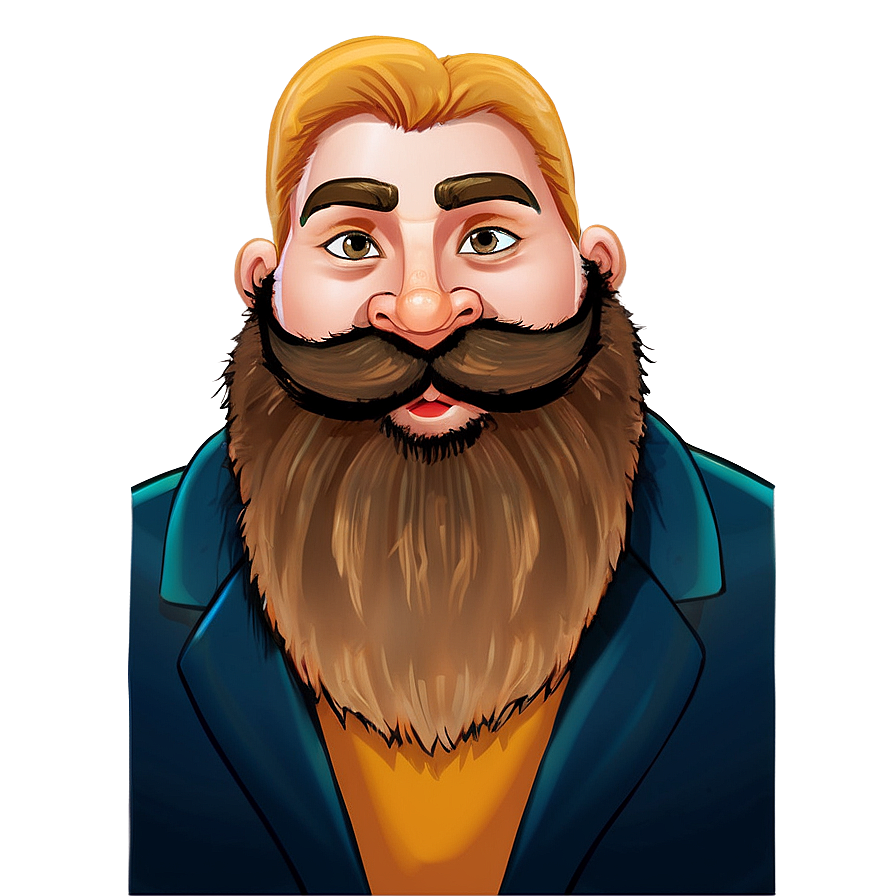 Thick Cartoon Beard Png Dyg