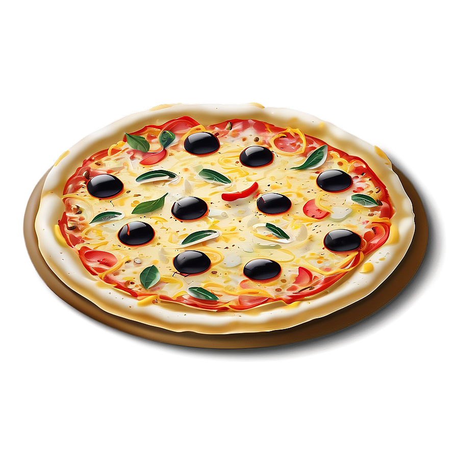 Thin Crust Pizza Vector Png Jos72