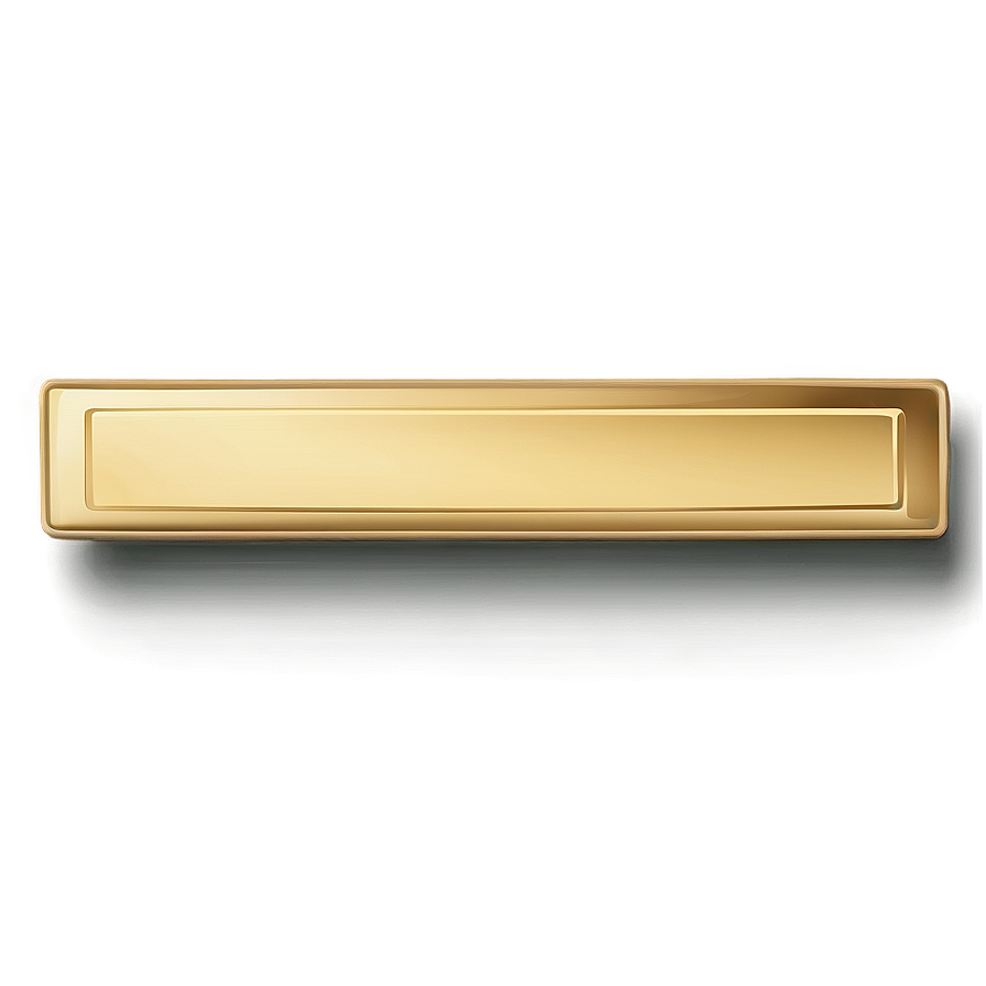 Thin Gold Rectangle Png 43