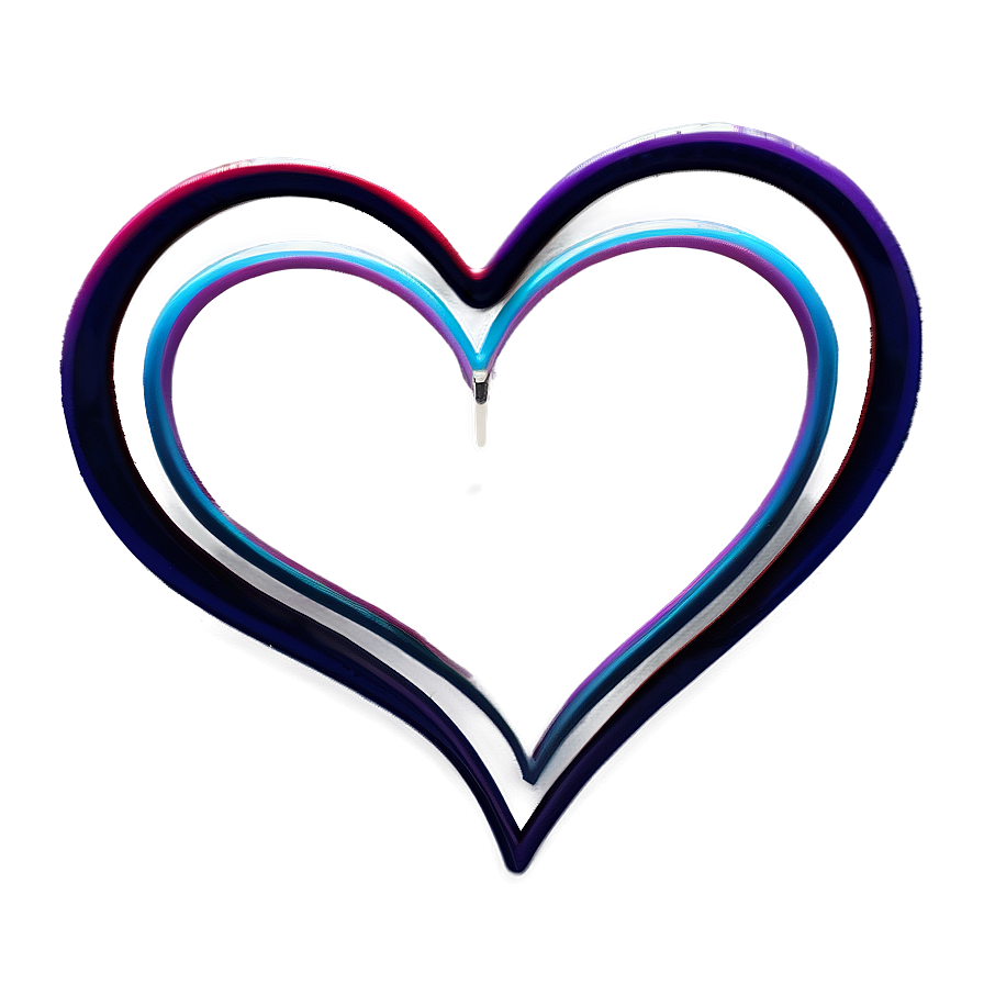 Thin Heart Outline PNG ije43 PNG image with a transparent background, free high-resolution download