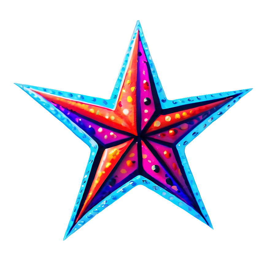 Thin Star Outline Png Bqo12