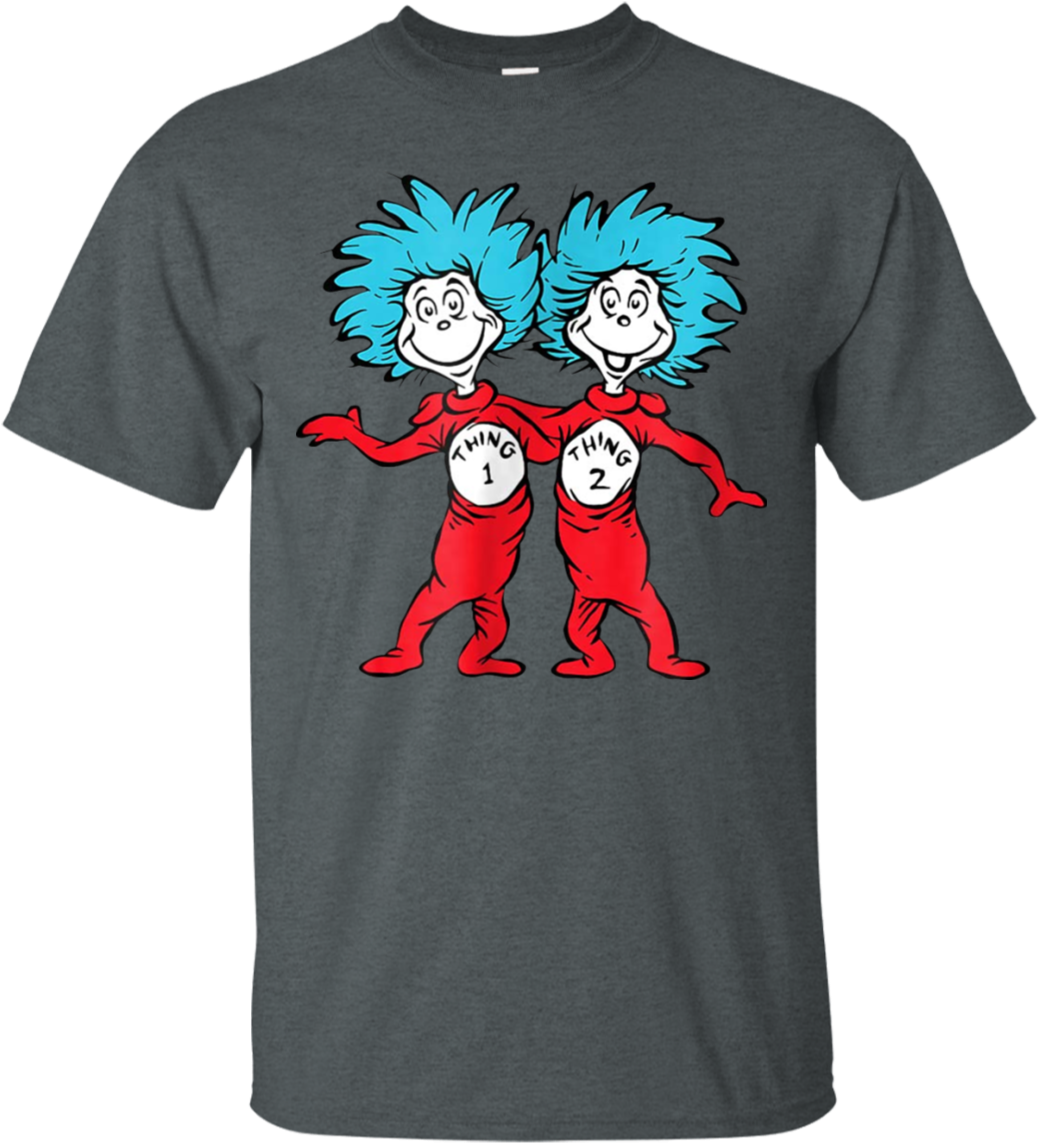 Thing1and Thing2 T Shirt Design