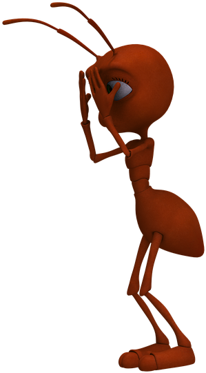 Ant, Insect, Red Ant, Funny, Cartoon, Unfinished - มดแดง Png, Transparent Png PNG with transparent background