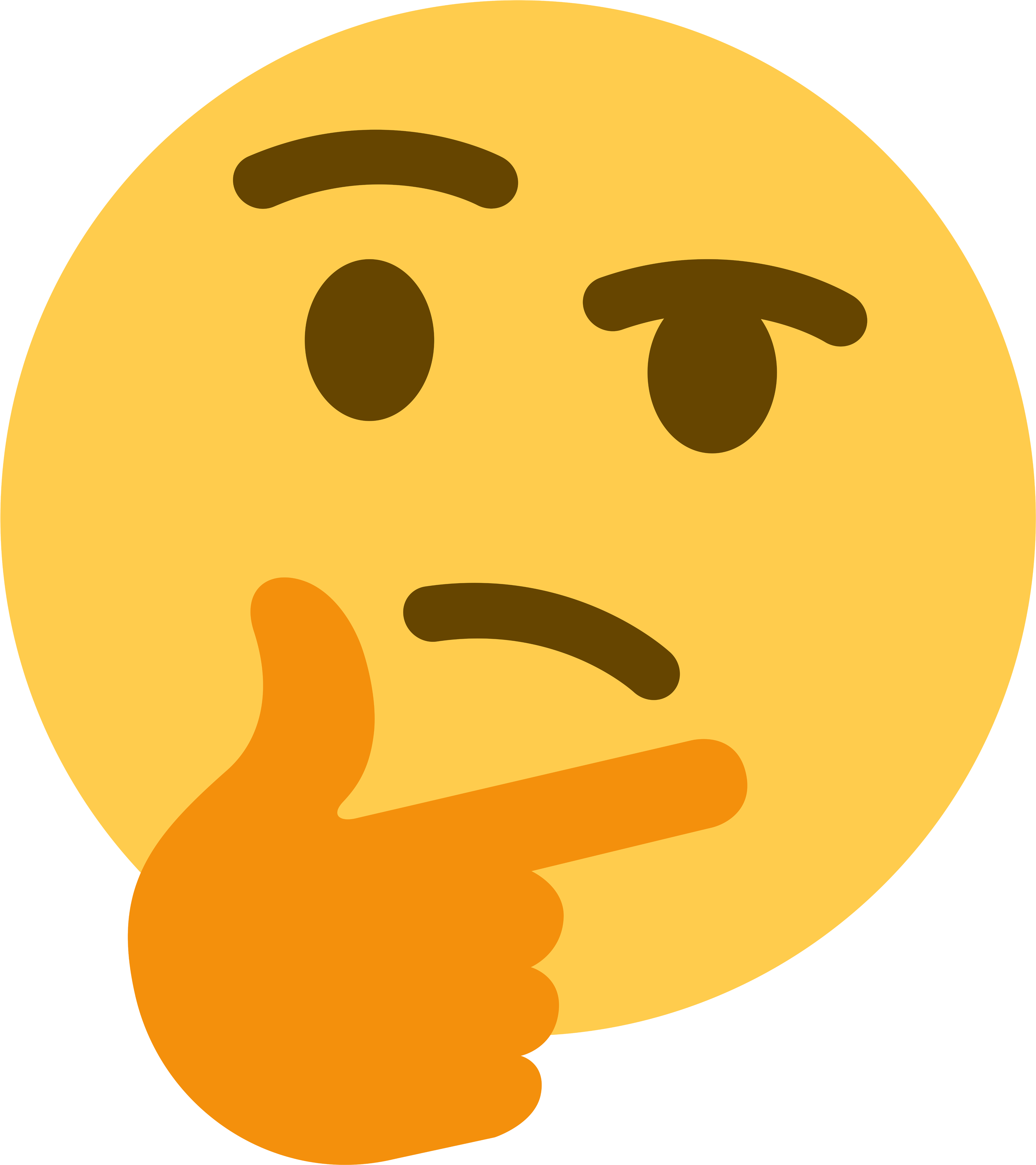 Discord Thinking Emoji Png, Transparent Png PNG with transparent background
