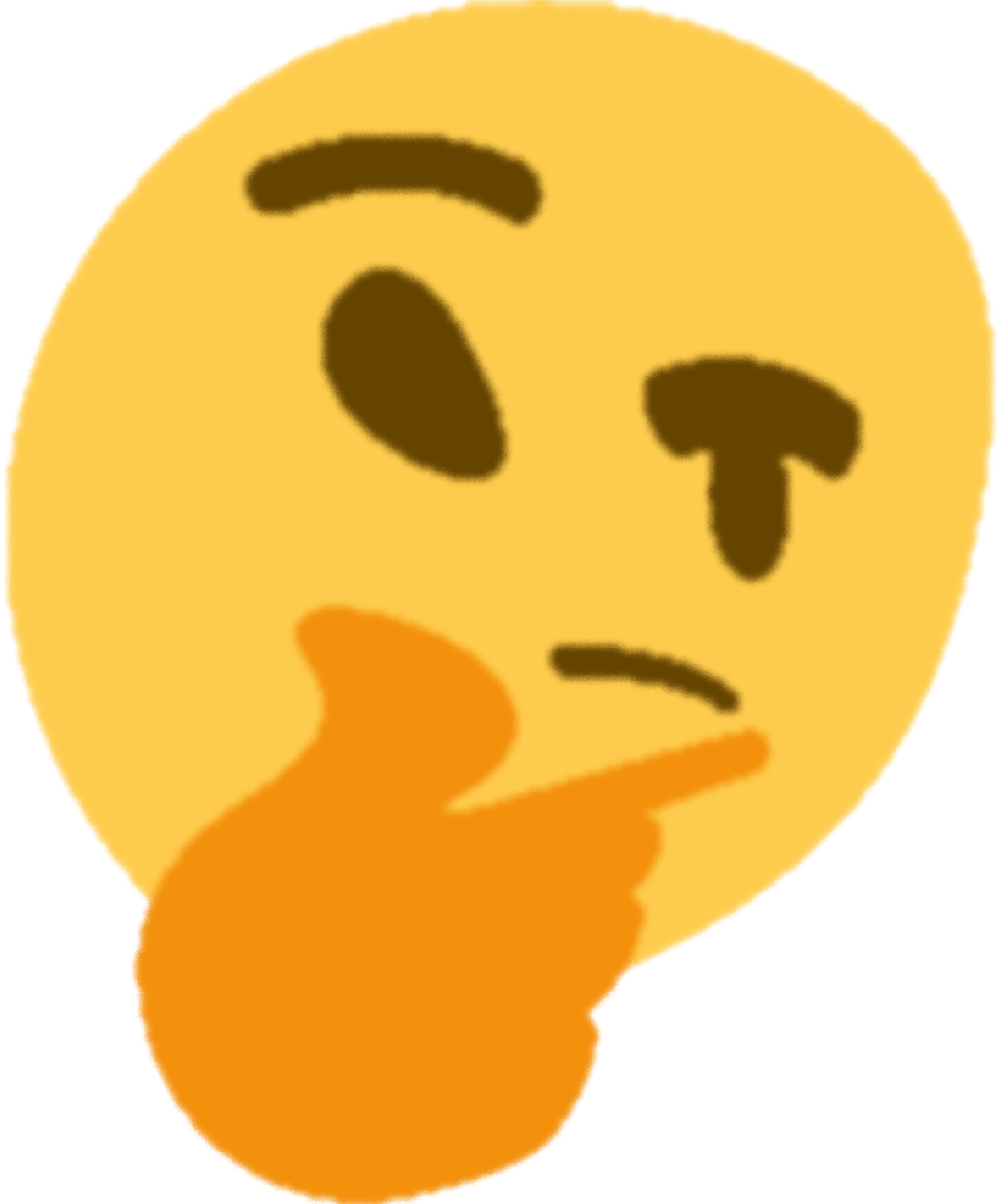 Thinking_ Emoji_ Contemplation.png PNG with transparent background