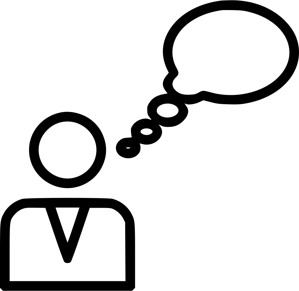 Male Person User Chat Message Bubble Thinking Idea - Thought, HD Png Download PNG with transparent background