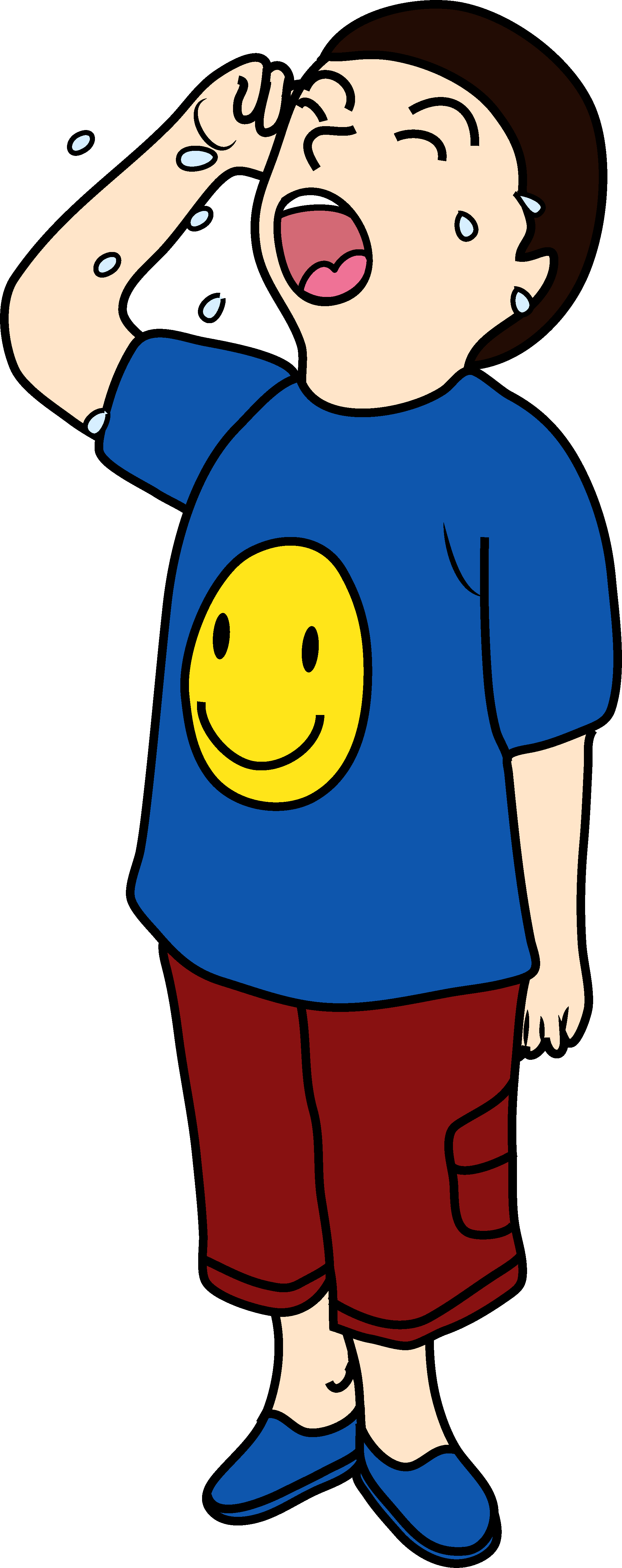 Thirsty Child Cartoon PNG with transparent background