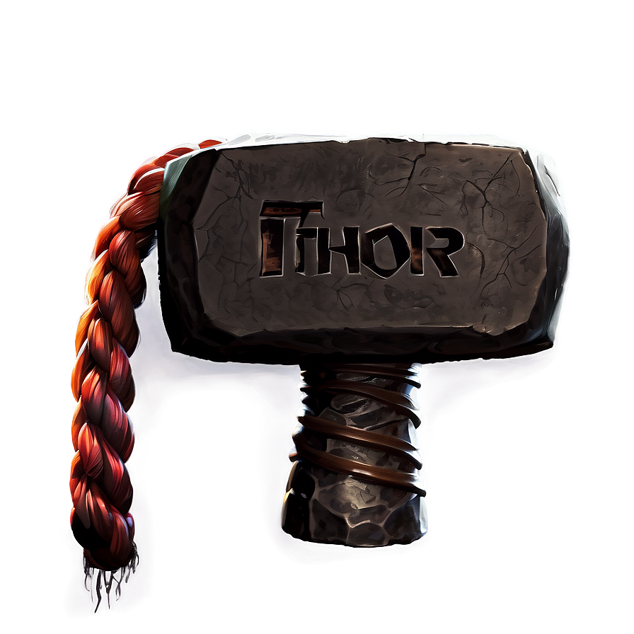 Thor Hammer Realistic Art Png Fiv58