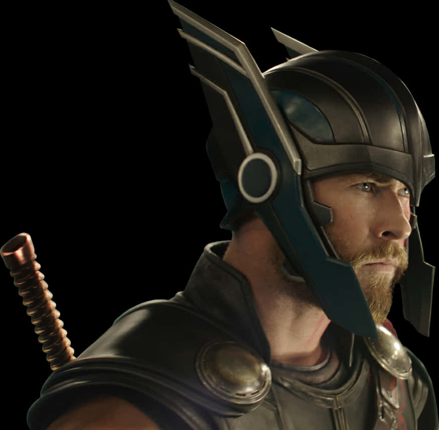 Thor Helmet Profile PNG with transparent background