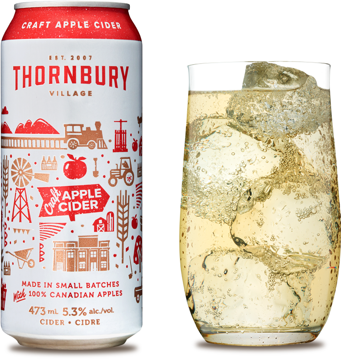 Thornbury Craft Apple Cider Canand Glass PNG with transparent background