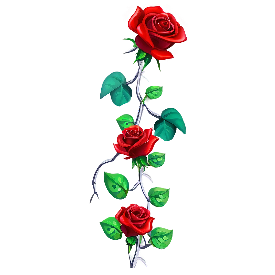 Thorny Rose Vine PNG mnn81 PNG image with a transparent background, free high-resolution download