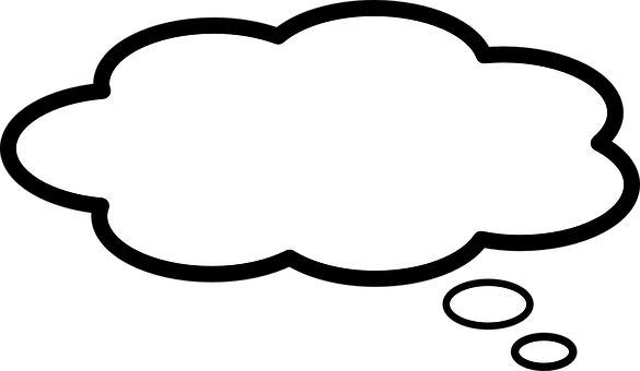 Thought Bubble Graphic PNG with transparent background