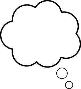 Thought Bubble Graphic PNG with transparent background