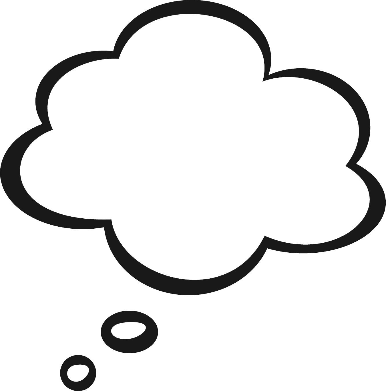 Thought Bubble Icon PNG with transparent background