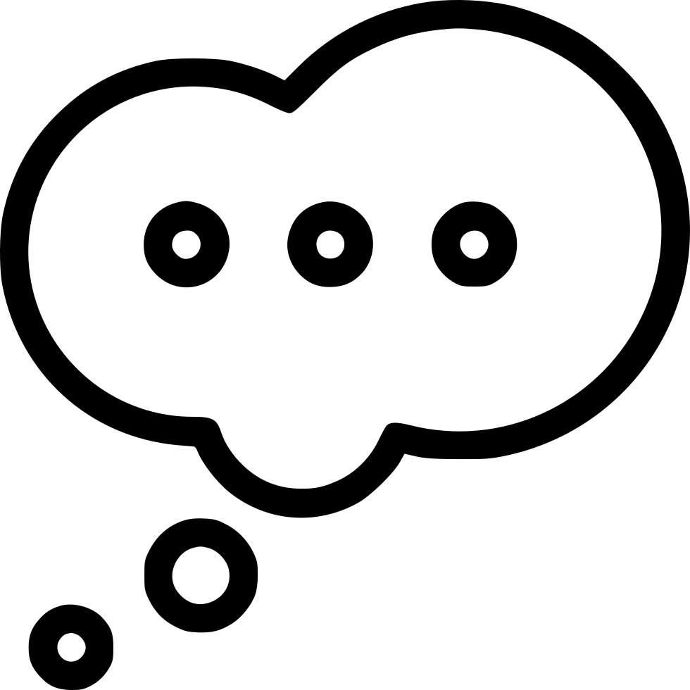 Thought Bubble Icon PNG with transparent background